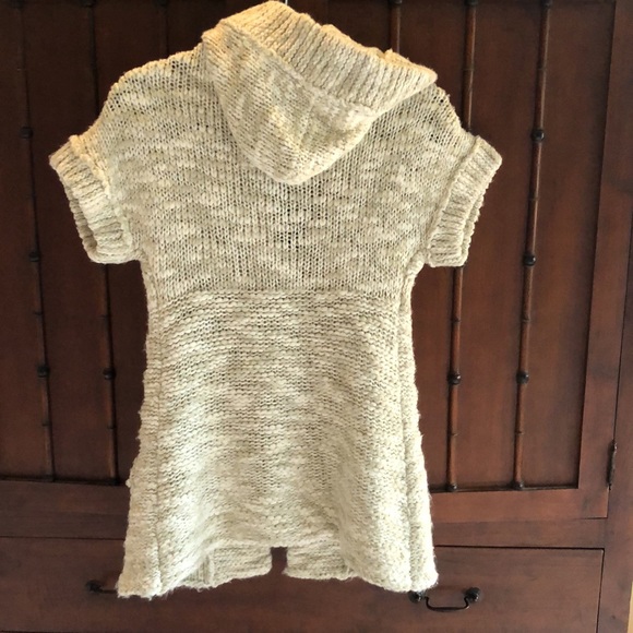 *RARE* Abercrombie & Fitch chunky cap sleeve hooded cardigan - Picture 2 of 6